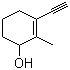 3-乙炔基-2-甲基-2-环己烯-1-醇分子结构 (CAS 89998-57-2)