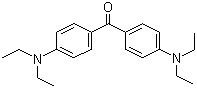 structure of CAS# 90-93-7, 4,4'-Bis(diethylamino) benzophenone;bis[4-(diethylamino)phenyl]methanone