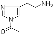 1-[4-(2-Aminoethyl)-1H-imidazol-1-yl]ethanone molecular structure (CAS 90008-46-1)