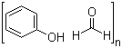 Phenol-formaldehyde resin molecular structure (CAS 9003-35-4)