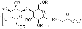 Carboxymethyl cellulose sodium salt  molecular structure (CAS 9004-32-4)