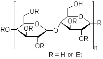 结构式 CAS# 9004-57-3, 乙基纤维素
