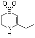 5-(1-Methylethyl)-2H-1,4-thiazine 1,1-dioxide molecular structure (CAS 90049-00-6)