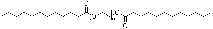 Polyethylene glycol didodecanoate molecular structure (CAS 9005-02-1)
