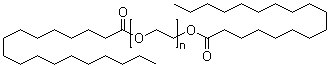 Polyethylene glycol distearate molecular structure (CAS 9005-08-7)