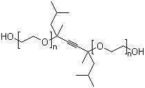 结构式 CAS# 9014-85-1, 2,4,7,9-四甲基-5-癸炔-4,7-二醇聚氧乙烯醚