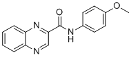 N-(4-methoxyphenyl)quinoxaline-2-carboxamide molecular structure (CAS 901599-43-7)