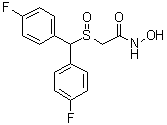 2-[[二(4-氟苯基)甲基]亚磺酰基]-N-羟基乙酰胺分子结构 (CAS 90212-80-9)