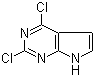 2,4-Dichloro-1H-pyrrolo[2,3-d]pyrimidine molecular structure (CAS 90213-66-4)