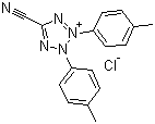 结构式 CAS# 90217-02-0, 5-氰基-2,3-二(4-甲基苯基)四唑鎓氯化物