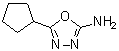 5-Cyclopentyl-1,3,4-oxadiazol-2-amine molecular structure (CAS 90221-15-1)