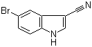 structure of CAS# 90271-86-6, 5-Bromo-3-cyanoindole