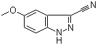 3-Cyano-5-methoxy-1H-indazole molecular structure (CAS 90322-88-6)