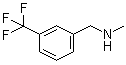 structure of CAS# 90390-07-1, N-Methyl-3-(trifluoromethyl)benzylamine;N-[3-(Trifluoromethyl)benzyl]-N-methylamine