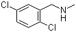 structure of CAS# 90390-16-2, N-(2,5-Dichlorobenzyl)-N-methylamine;2,5-Dichloro-N-methylbenzenemethanamine