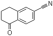 structure of CAS# 90401-84-6, 6-Cyano-1-tetralone;5-Oxo-5,6,7,8-tetrahydronaphthalene-2-carbonitrile; 5,6,7,8-Tetrahydro-5-oxo-2-naphthonitrile