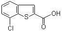 7-氯苯并[b]噻吩-2-羧酸分子结构 (CAS 90407-16-2)