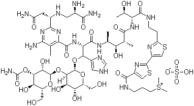 Bleomycin sulfate molecular structure (CAS 9041-93-4)