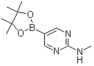 structure of CAS# 904326-88-1, 2-(Methylamino)pyrimidine-5-boronic acid pinacol ester;N-Methyl-5-(4,4,5,5-tetramethyl-1,3,2-dioxaborolan-2-yl)pyrimidin-2-amine