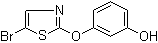 3-[(5-Bromo-2-thiazolyl)oxy]phenol molecular structure (CAS 904961-08-6)