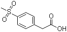 structure of CAS# 90536-66-6, 4-Methylsulphonylphenylacetic acid;4-(Methylsulfonyl)phenylacetic acid