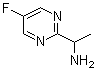 5-Fluoro-alpha-methyl-2-pyrimidinemethanamine molecular structure (CAS 905587-41-9)