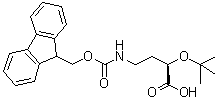 (2R)-2-(1,1-Dimethylethoxy)-4-[[(9H-fluoren-9-ylmethoxy)carbonyl]amino]butanoic acid molecular structure (CAS 905857-50-3)