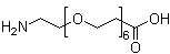 结构式 CAS# 905954-28-1, 1-氨基-3,6,9,12,15,18-六氧杂二十一烷-21-酸