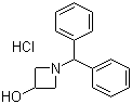 结构式 CAS# 90604-02-7, 1-二苯甲基-3-羟基氮杂环丁烷盐酸盐