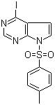 4-碘-7-[(4-甲苯基)磺酰基]-7H-吡咯并[2,3-d]嘧啶分子结构 (CAS 906092-45-3)