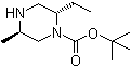 结构式 CAS# 906559-60-2, (2S,5R)-2-乙基-5-甲基-1-哌嗪羧酸叔丁酯