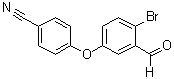 结构式 CAS# 906673-54-9, 4-(4-溴-3-甲酰基苯氧基)苯甲腈