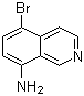 8-Amino-5-bromoisoquinoline molecular structure (CAS 90721-35-0)