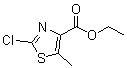 structure of CAS# 907545-27-1, 2-Chloro-5-methyl-1,3-thiazole-4-carboxylic acid ethyl ester;Ethyl 2-chloro-5-methyl-1,3-thiazole-4-carboxylate