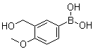 (3-Hydroxymethyl-4-methoxyphenyl)boronic acid molecular structure (CAS 908142-03-0)