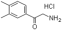 2-Amino-1-(3,4-dimethylphenyl)ethanone hydrochloride molecular structure (CAS 90874-60-5)