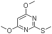 4,6-Dimethoxy-2-methylthiopyrimidine molecular structure (CAS 90905-46-7)