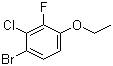 structure of CAS# 909122-17-4, 1-Bromo-2-chloro-4-ethoxy-3-fluorobenzene