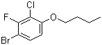 1-Bromo-4-butoxy-3-chloro-2-fluorobenzene molecular structure (CAS 909122-20-9)