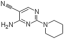 4-Amino-2-(1-piperidinyl)pyrimidine-5-carbonitrile molecular structure (CAS 90973-23-2)