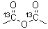Acetic-1-<sup>13</sup>C acid 1,1'-anhydride molecular structure (CAS 90980-78-2)