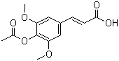 3-[4-(Acetyloxy)-3,5-dimethoxycinnamic acid molecular structure (CAS 90985-68-5)