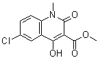 6-Chloro-1,2-dihydro-4-hydroxy-1-methyl-2-oxo-3-quinolinecarboxylic acid methyl ester molecular structure (CAS 909911-74-6)