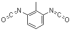 structure of CAS# 91-08-7, 2,6-Diisocyanatotoluene;2-Methyl-1,3-phenylene diisocyanate; 2-Methyl-m-phenylene isocyanate; Toluene 2,6-diisocyanate; Tolylene 2,6-diisocyanate; m-Tolylene diisocyanate