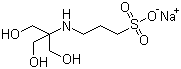 structure of CAS# 91000-53-2, N-[Tris(hydroxymethyl)methyl]-3-aminopropanesulfonic acid sodium salt;TAPS sodium salt