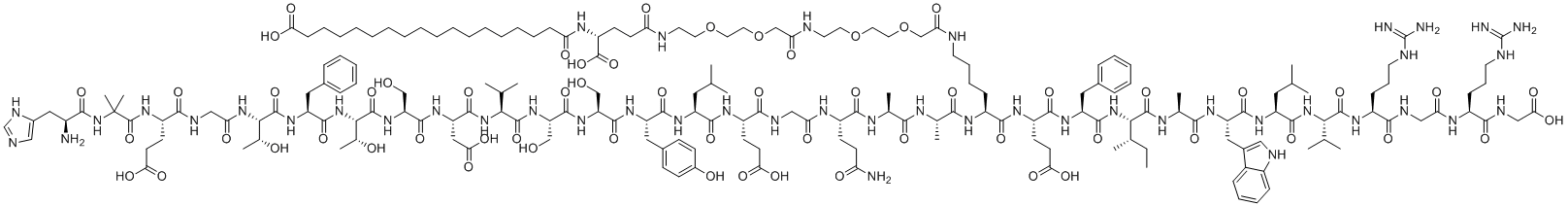 索马鲁肽分子结构 (CAS 910463-68-2)