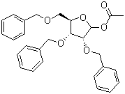 2,3,5-Tris-O-benzyl-beta-D-ribofuranose acetate molecular structure (CAS 91110-24-6)
