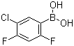 结构式 CAS# 911645-24-4, 5-氯-2,4-二氟苯硼酸