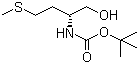Boc-D-methioninol molecular structure (CAS 91177-57-0)