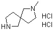 2-Methyl-2,7-diazaspiro[4.4]nonane dihydrochloride molecular structure (CAS 91188-26-0)